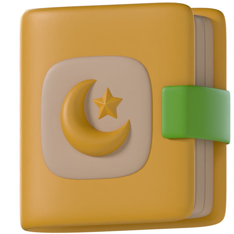 Holy Quran Book 3D Icon 3D Graphic