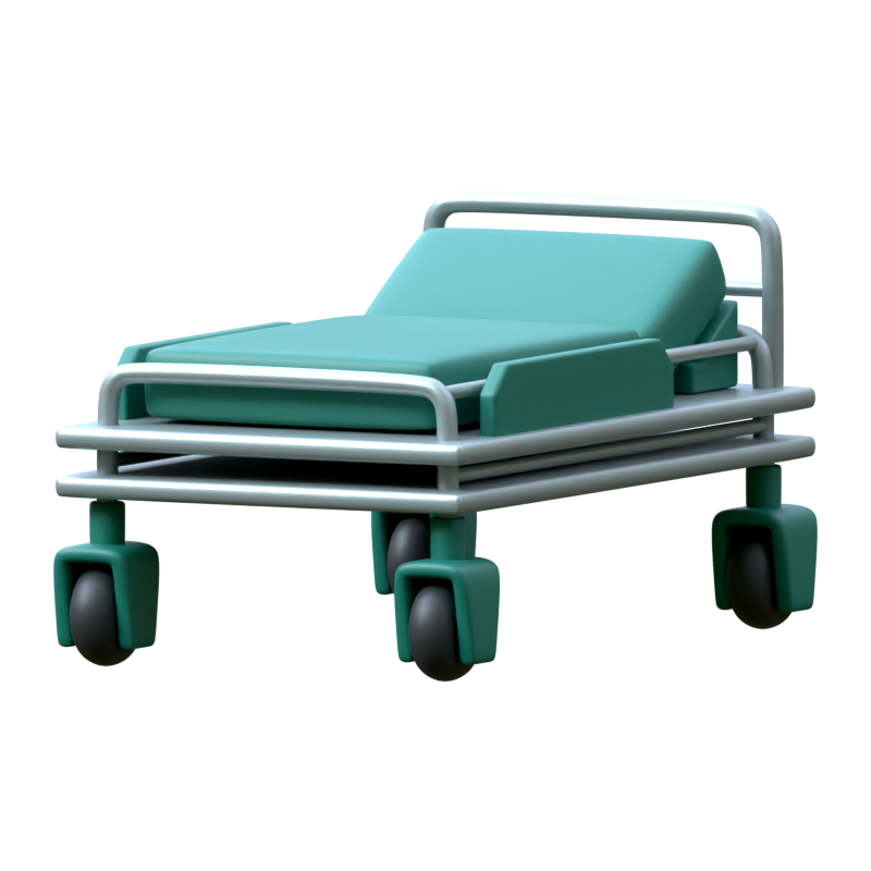 Hospital Bed 3D Icon 3D Graphic