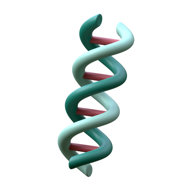 DNA 3D-Symbol 3D Graphic