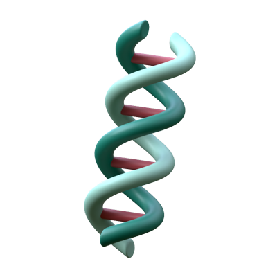 ícone 3d de dna 3D Graphic