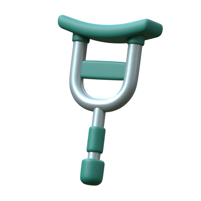 Crutch 3D Icon 3D Graphic