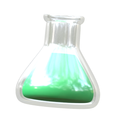 Laboratory Flask 3D Icon 3D Graphic