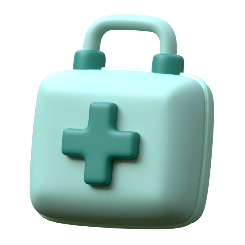 First Aid Kit 3D Icon 3D Graphic