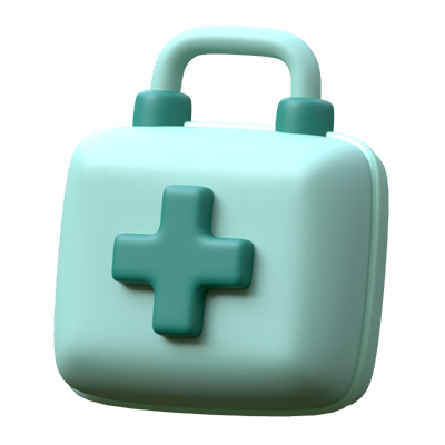 First Aid Kit 3D Icon 3D Graphic