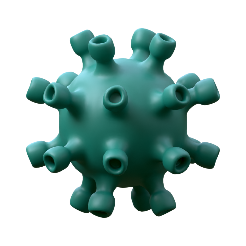 Virus 3D Icon