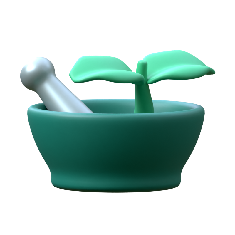 Herbal Bowl 3D Icon