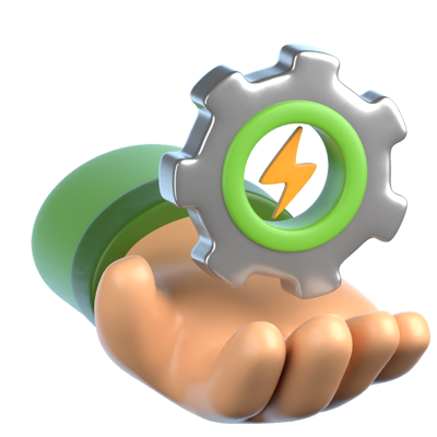 Energy Management 3D Icon 3D Graphic