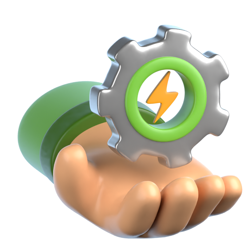 Energy Management 3D Icon 3D Graphic