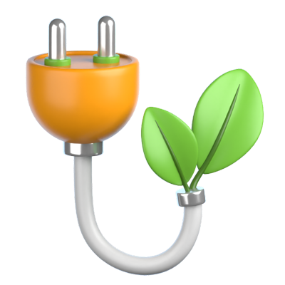 Green Energy 3D Icon 3D Graphic