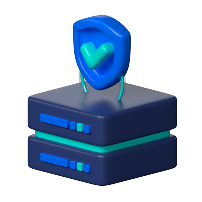 Data Secured 3D Icon 3D Graphic