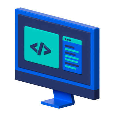 programación icono 3d 3D Graphic