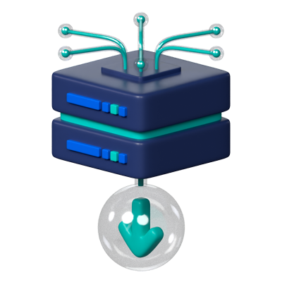 datenserver 3d-symbol herunterladen 3D Graphic