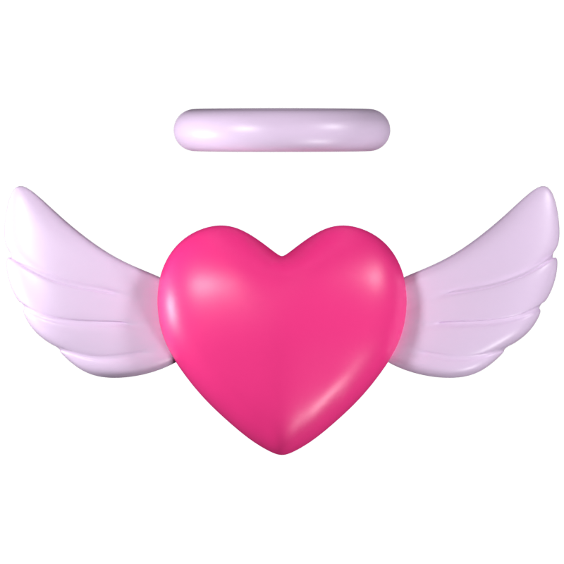 Angel Of Love 3D Icon 3D Graphic