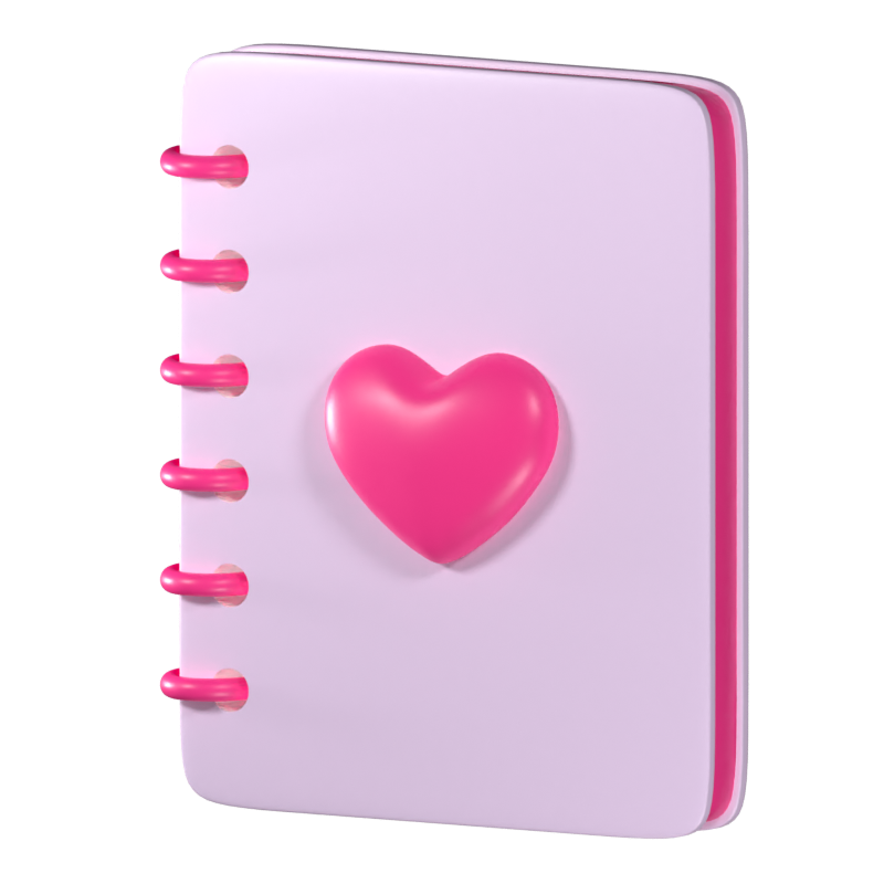 Love Note 3D Icon 3D Graphic