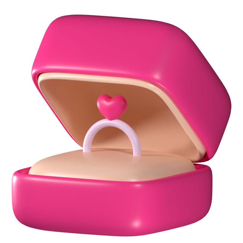 Valentine Love Ring 3D Icon