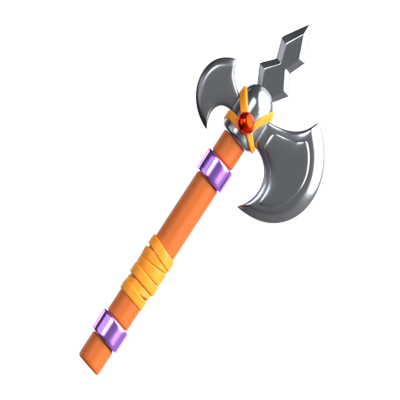 poleaxe 3d-symbol 3D Graphic