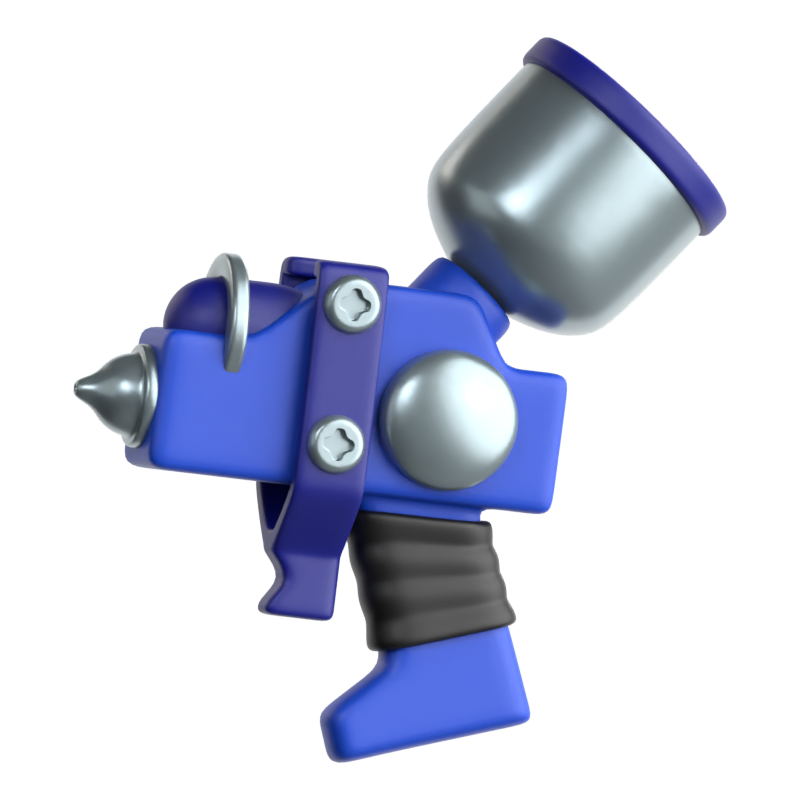 Spray Gun 3D Icon 3D Graphic