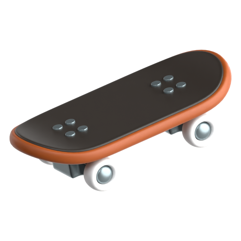 Skateboard 3D Icon