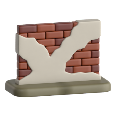 backsteinmauer 3d-symbol 3D Graphic