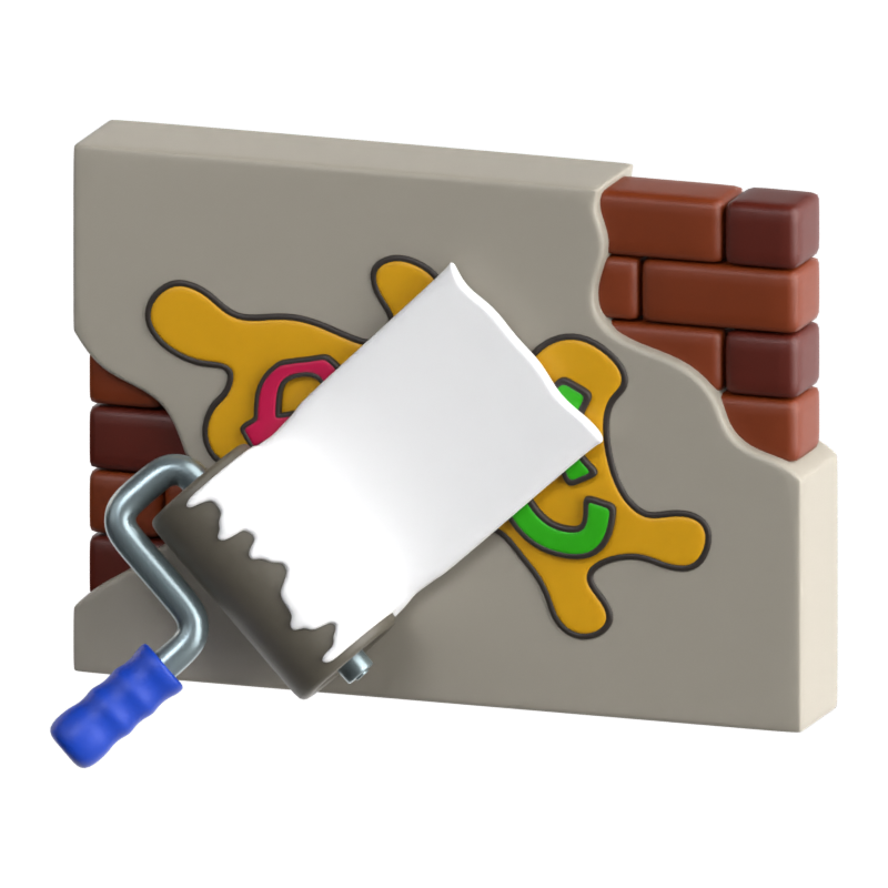 Graffiti Removal 3D Icon