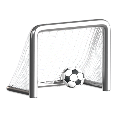 Football Goal 3D Icon 3D Graphic