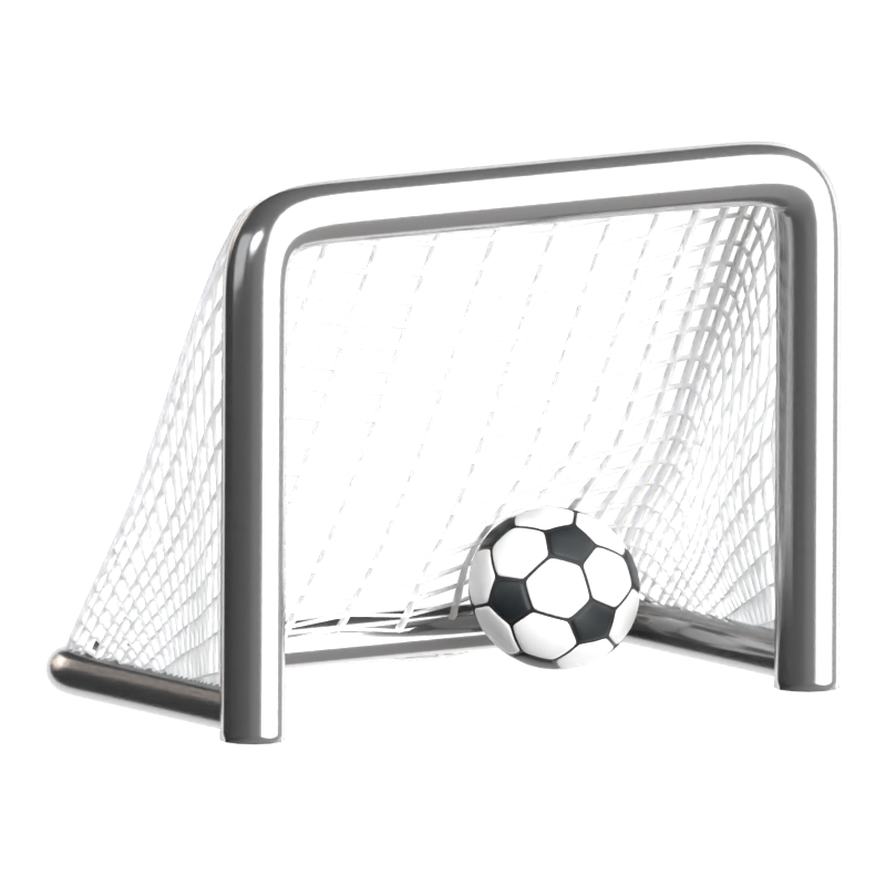 Football Goal 3D Icon