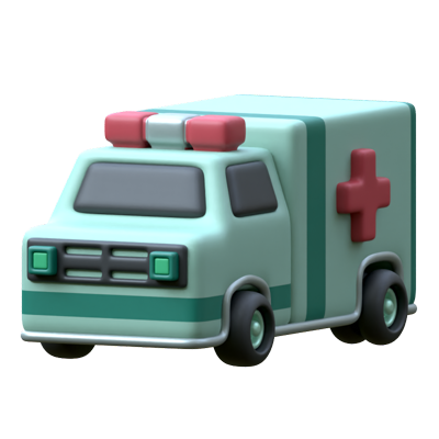 Ambulance 3D Icon 3D Graphic