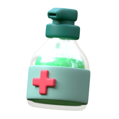 Hand Sanitizer 3D Icon 3D Graphic