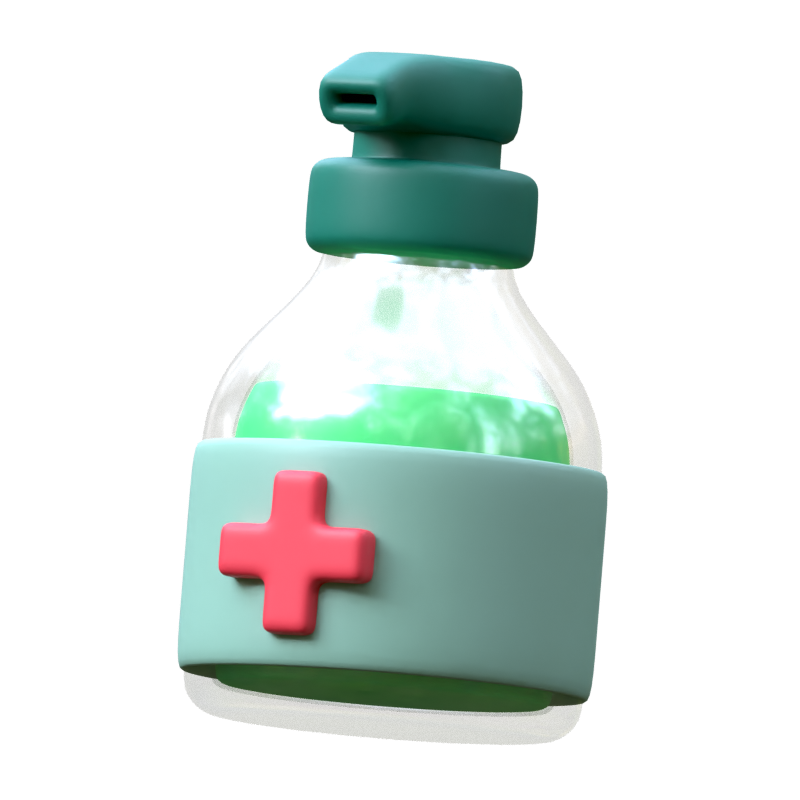 Hand Sanitizer 3D Icon 3D Graphic