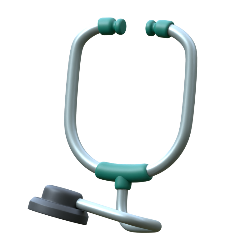 Stethoscope 3D Icon