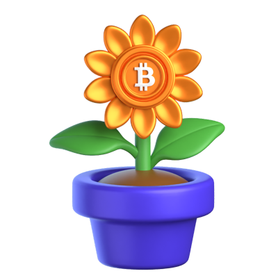 Crypto Investment 3D Icon 3D Graphic