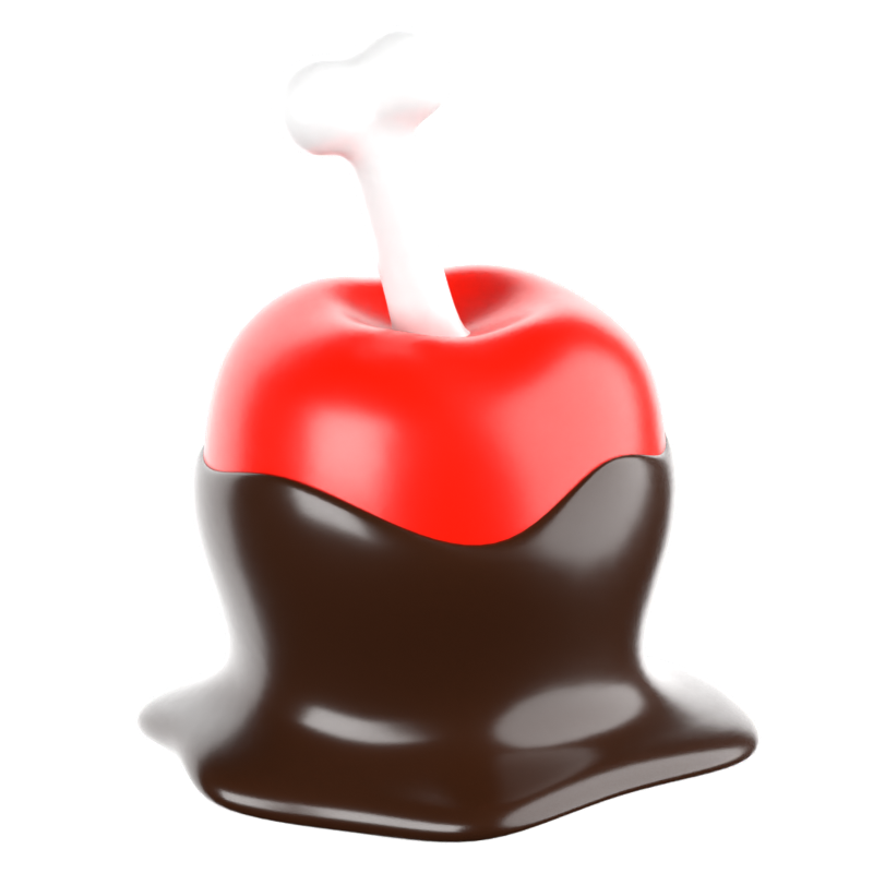 Apple Candy 3D Icon 3D Graphic