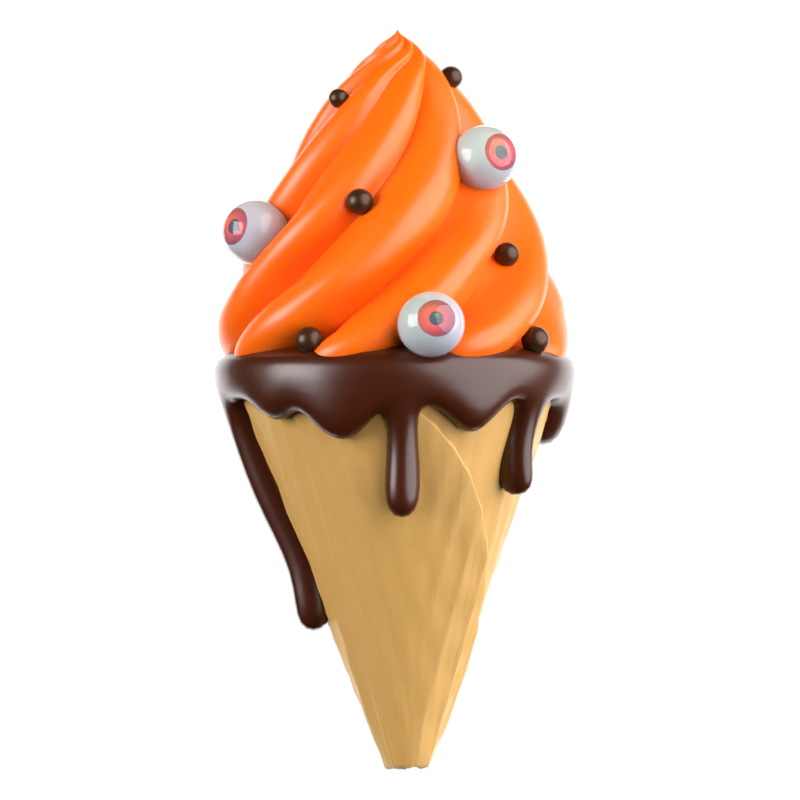 Helado Icono 3D