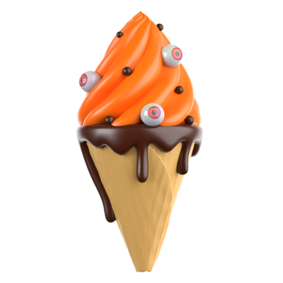 helado icono 3d 3D Graphic