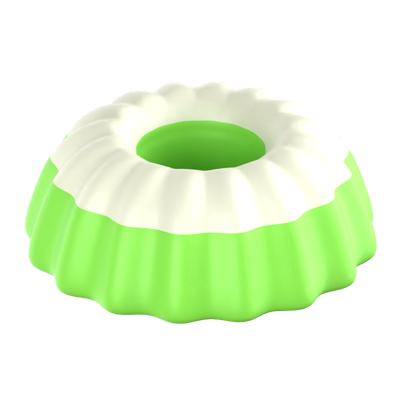 Kue Putu Ayu 3D Icon 3D Graphic