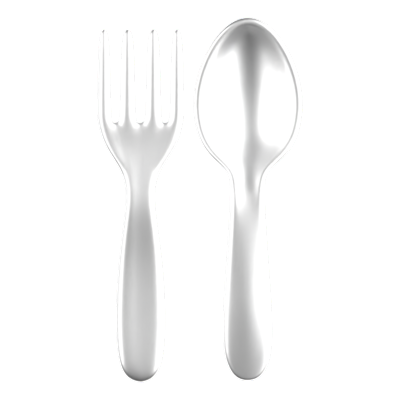 Cutlery 3D Icon 3D Graphic