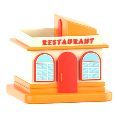 restaurant 3d-symbol 3D Graphic