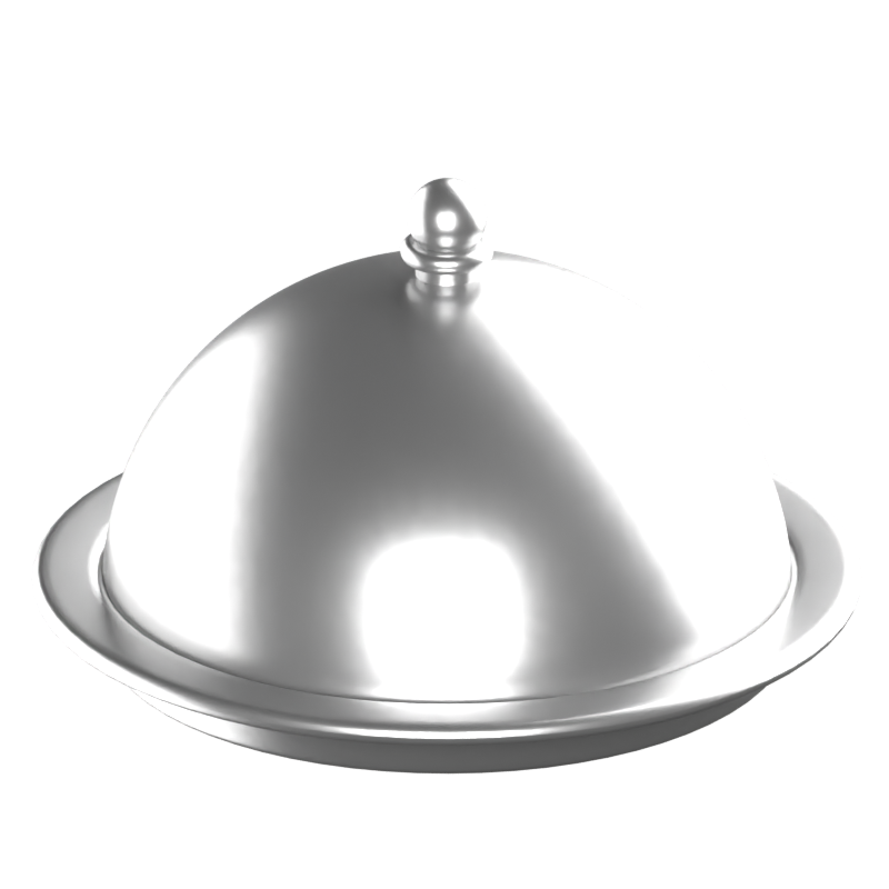 Serving Tray 3D Icon