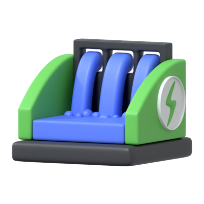 Hydro Power 3D Icon 3D Graphic