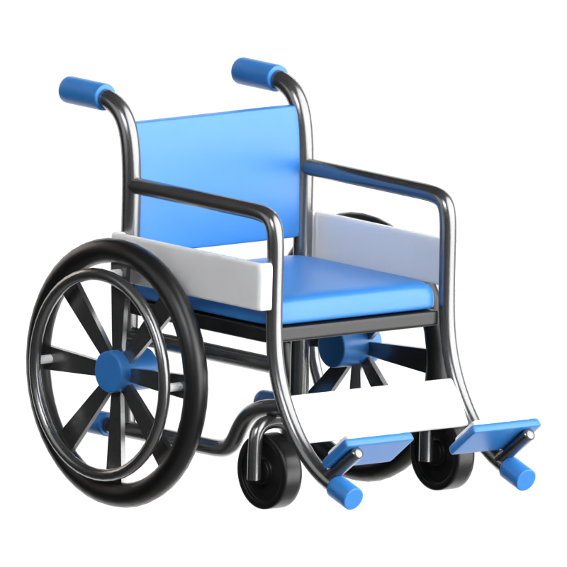 Wheelchair 3D Icon