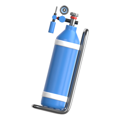 Oxygen Tank 3D Icon 3D Graphic