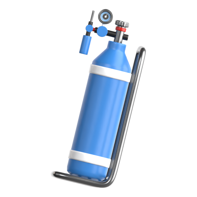 Oxygen Tank 3D Icon 3D Graphic