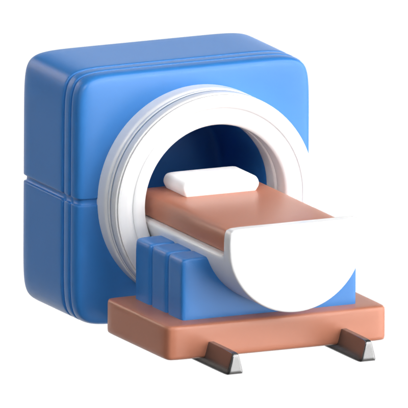 MRI-Maschine 3D-Symbol 3D Graphic