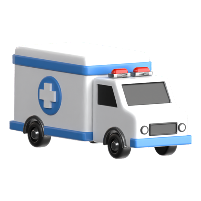 krankenwagen 3d-symbol 3D Graphic