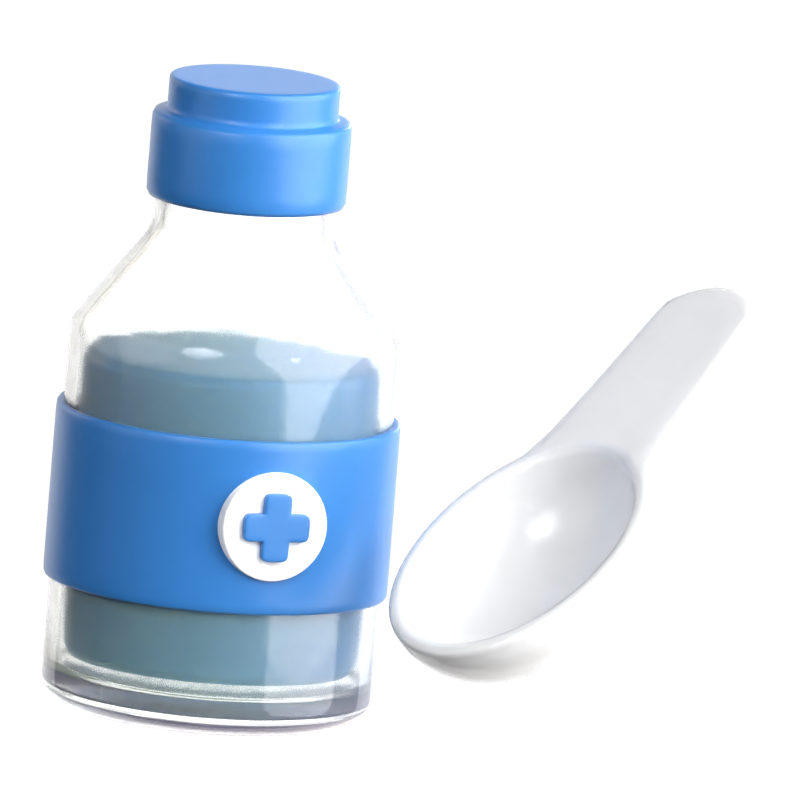 Medical Syrup 3D Icon 3D Graphic