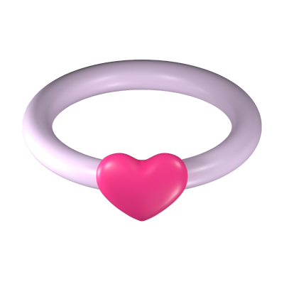 anillo de amor icono 3d 3D Graphic