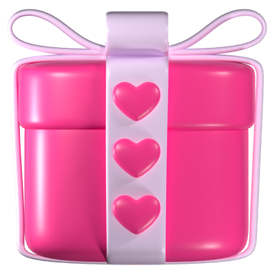 Love Gift 3D Icon 3D Graphic