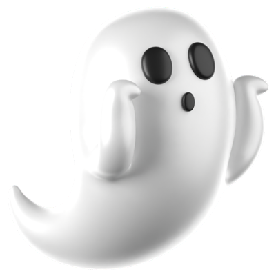 Boo Ghost Icono 3D 3D Graphic