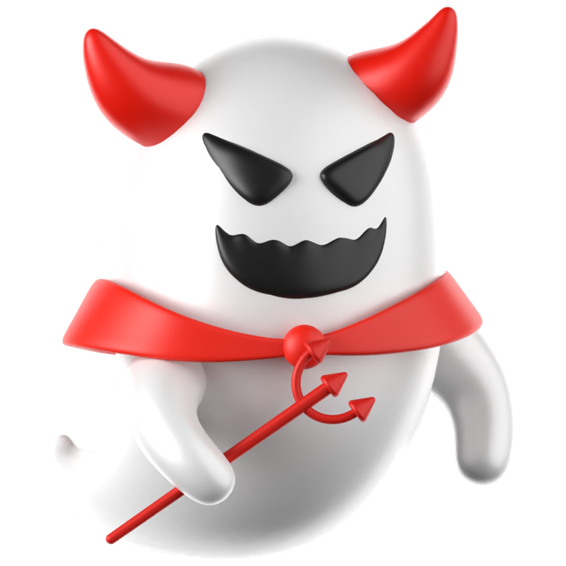 Devil Ghost 3D Icon 3D Graphic