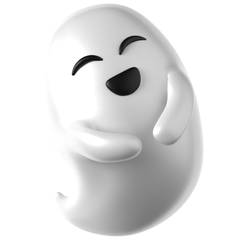 Laughing Ghost 3D Icon 3D Graphic